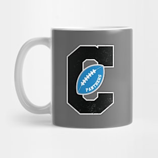 Big Bold Carolina Panthers Monogram Mug